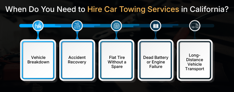 When Do You Need to Hire Car Towing Services in California?
